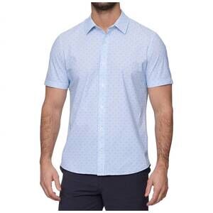 NEW FLAGS & ANTHEM journey stretch shirt in white